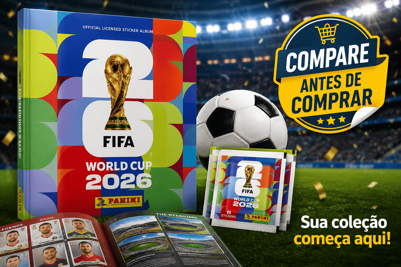 Álbum da Copa: como comparar preços e economizar antes de comprar
